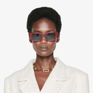 Anine Bing Levi sunglasses Red/Burgundy NWT